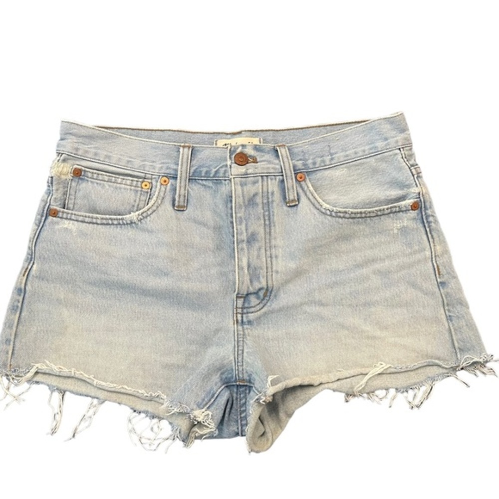 Madewell Raw Hem Relaxed Denim Shorts, Size 27